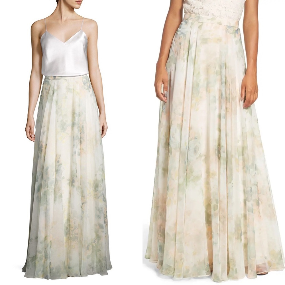 Jenny Yoo Hampton Print Skirt + After 6 Luxe Top